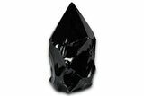 Free-Standing Polished Obsidian Point - Mexico #355033-1